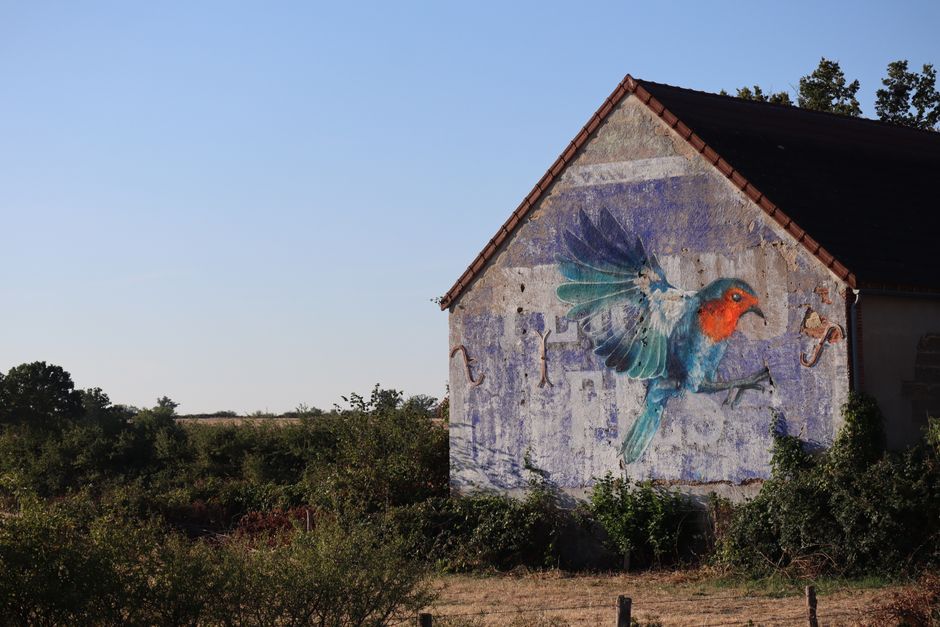 Minimalistisch landschap fotobehang voor serene sfeer.